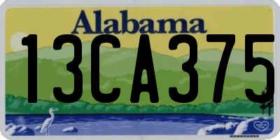AL license plate 13CA375