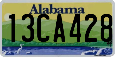 AL license plate 13CA428