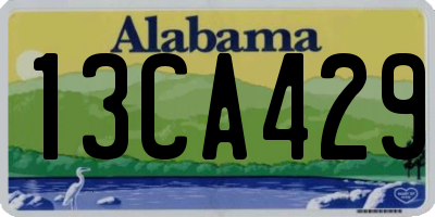AL license plate 13CA429