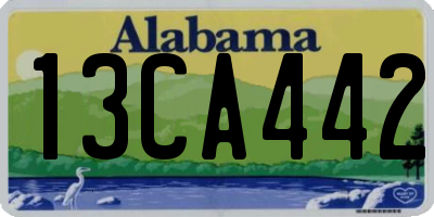 AL license plate 13CA442