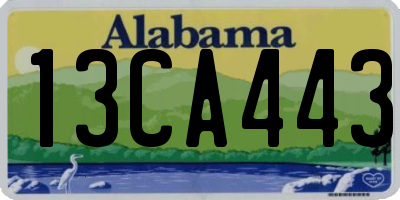 AL license plate 13CA443