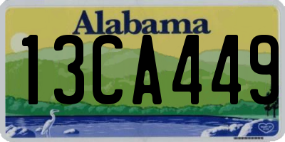 AL license plate 13CA449