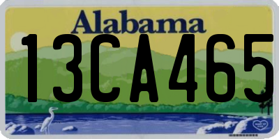 AL license plate 13CA465