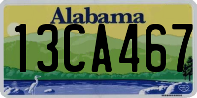 AL license plate 13CA467