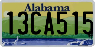 AL license plate 13CA515