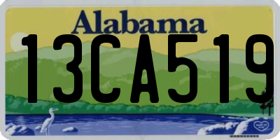 AL license plate 13CA519