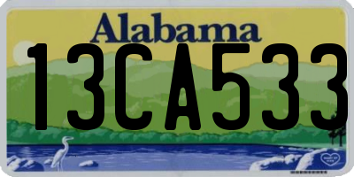 AL license plate 13CA533