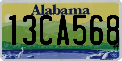 AL license plate 13CA568