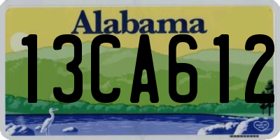 AL license plate 13CA612