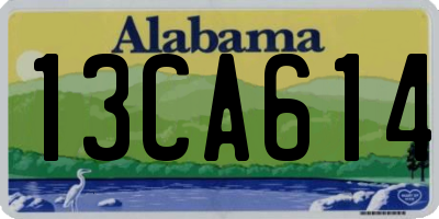AL license plate 13CA614