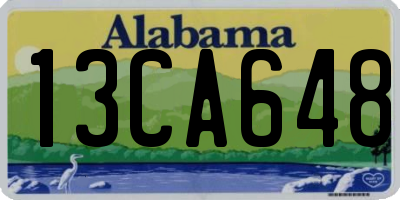 AL license plate 13CA648
