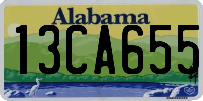 AL license plate 13CA655