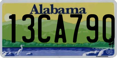 AL license plate 13CA790