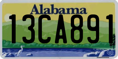 AL license plate 13CA891