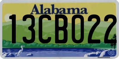 AL license plate 13CB022