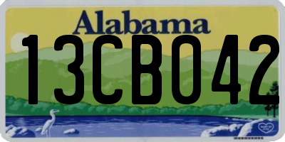 AL license plate 13CB042