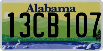AL license plate 13CB107