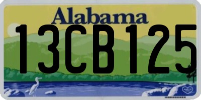 AL license plate 13CB125
