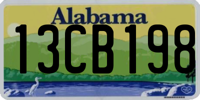 AL license plate 13CB198