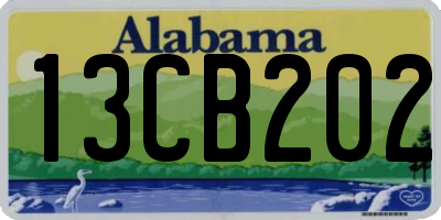 AL license plate 13CB202