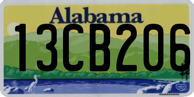 AL license plate 13CB206