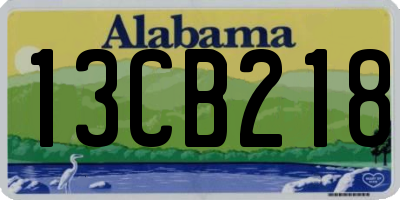 AL license plate 13CB218