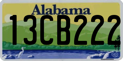 AL license plate 13CB222