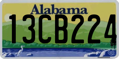 AL license plate 13CB224