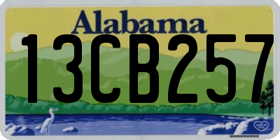 AL license plate 13CB257