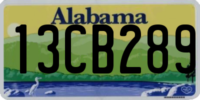 AL license plate 13CB289