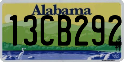 AL license plate 13CB292