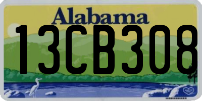 AL license plate 13CB308