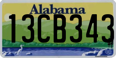 AL license plate 13CB343