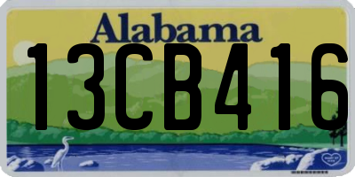 AL license plate 13CB416