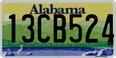 AL license plate 13CB524