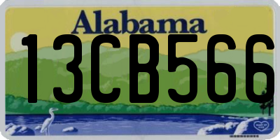 AL license plate 13CB566