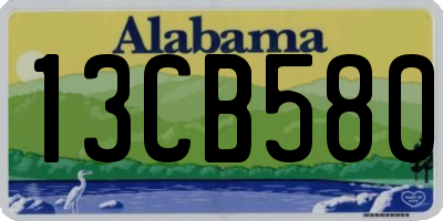 AL license plate 13CB580