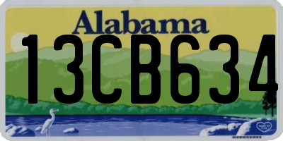 AL license plate 13CB634