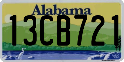 AL license plate 13CB721