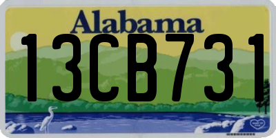 AL license plate 13CB731