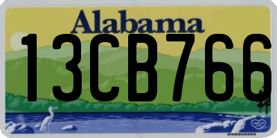 AL license plate 13CB766
