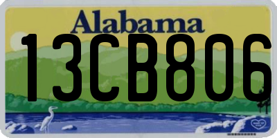 AL license plate 13CB806
