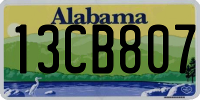 AL license plate 13CB807
