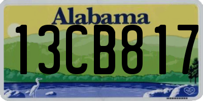 AL license plate 13CB817