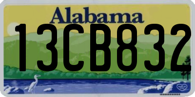 AL license plate 13CB832