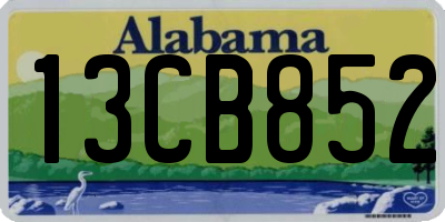 AL license plate 13CB852