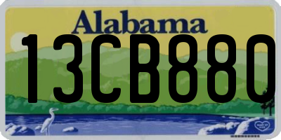 AL license plate 13CB880