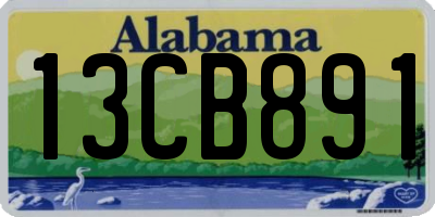 AL license plate 13CB891
