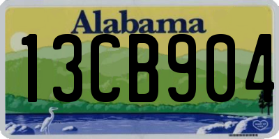 AL license plate 13CB904