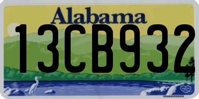 AL license plate 13CB932